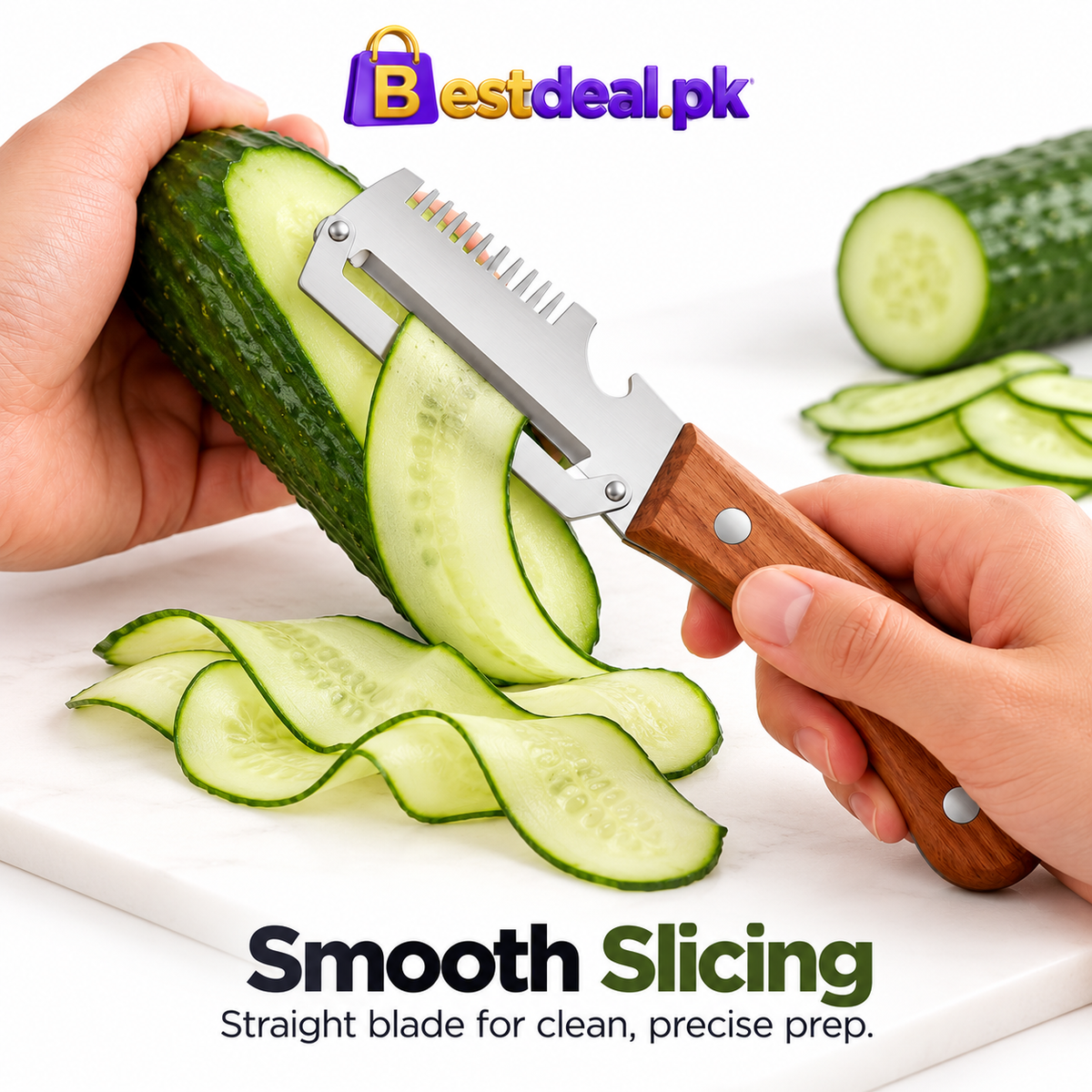 3in1 Stainless Steel Vegetable & Potato Peeler – Multipurpose Kitchen Peeling Tool