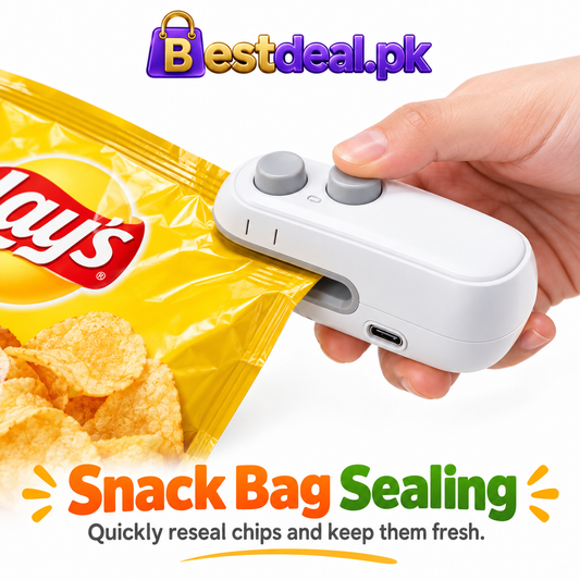 Rechargeable Mini Bag Sealer – Portable Heat Sealing Machine for Snacks & Food Bags