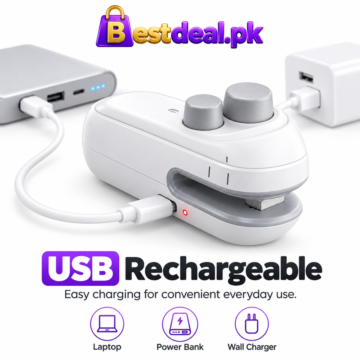 Rechargeable Mini Bag Sealer – Portable Heat Sealing Machine for Snacks & Food Bags