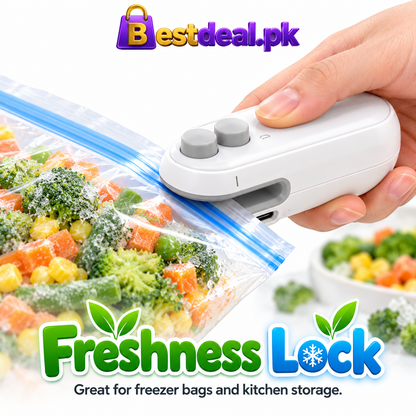 Rechargeable Mini Bag Sealer – Portable Heat Sealing Machine for Snacks & Food Bags